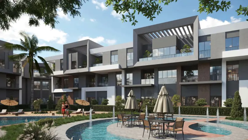 A4  pool level street building A + 10 m2 private garden